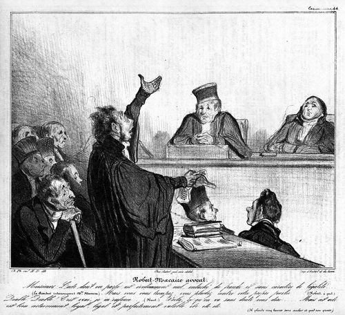 Robert Macaire as a Solicitor