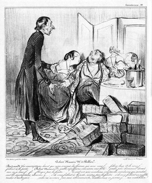 Robert Macaire as a Bible-selling agent