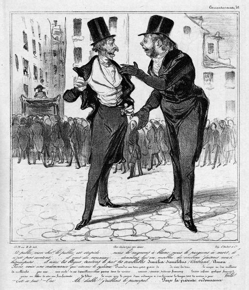 Robert Macaire as a fraudulent homoeopathic doctor