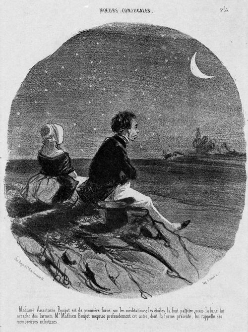 Married Life - Lovers watching the moon