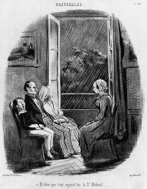 Rural Life - '... and to think that today it is St. Medardus Day! ...'