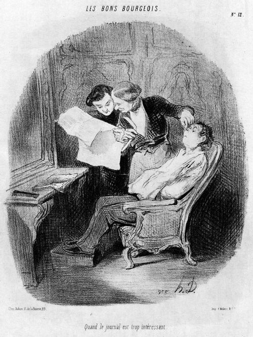 Les Bons Bourgeois - When the paper is too interesting
