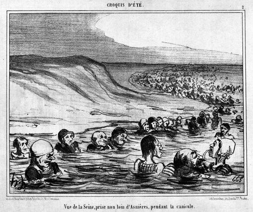 Summer Sketches - View of the Seine near AsniÃ¨res during the dog-days