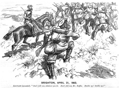 Volunteer field day at Brighton, April 21, 1862