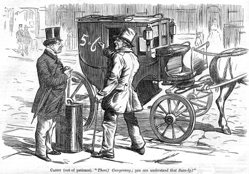 Cabby trying to get a fare from a foreign passenger