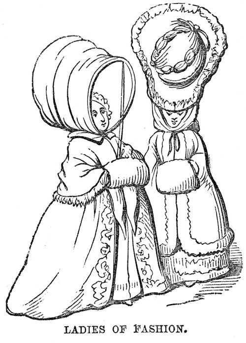 Ladies in fashionable head-dress, 1783