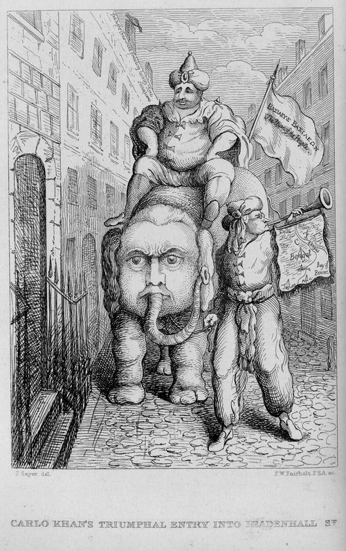 'Carlo Khan's Triumphal Entry into Leadenhall St.' - Respose to Charles James Fox's India Bill