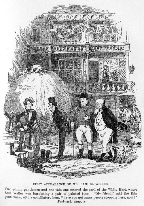 First appearance of Mr. Samuel Weller