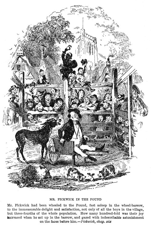 Mr. Pickwick in the pound