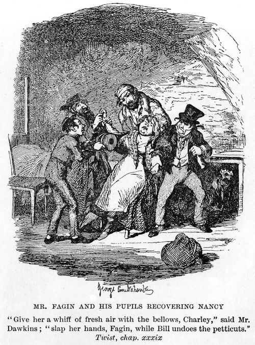 Mr. Fagin and his pupils recovering Nancy