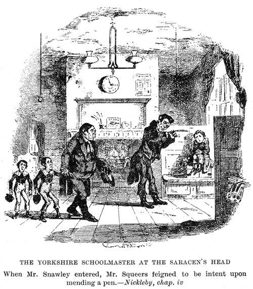 The Yorkshire schoolmaster at the Saracen's Head