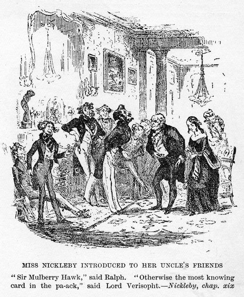 Miss Nickleby introduced to her uncle's friends