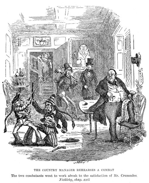 The country manager rehearses a combat