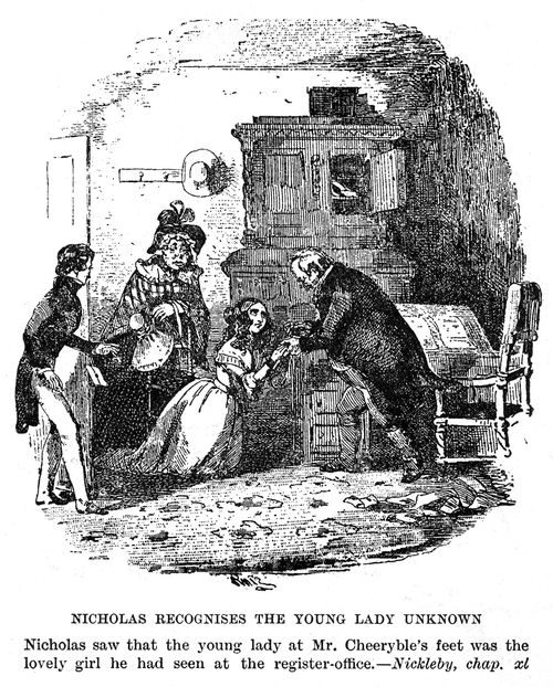 Nicholas recognises the young lady unknown