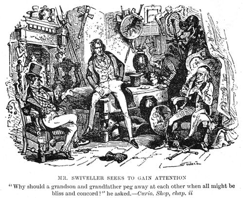 Mr. Swiveller seeks to gain attention