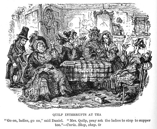 Quilp interupts at tea