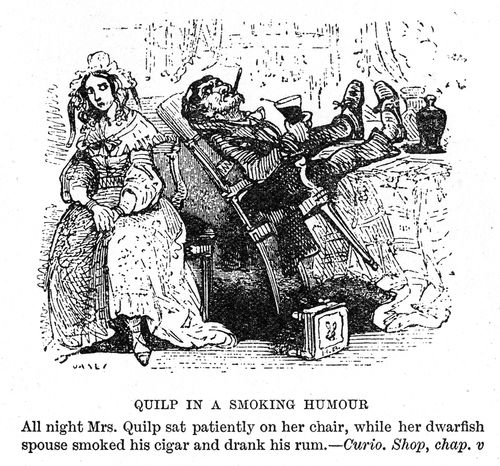 Quilp in a smoking humour