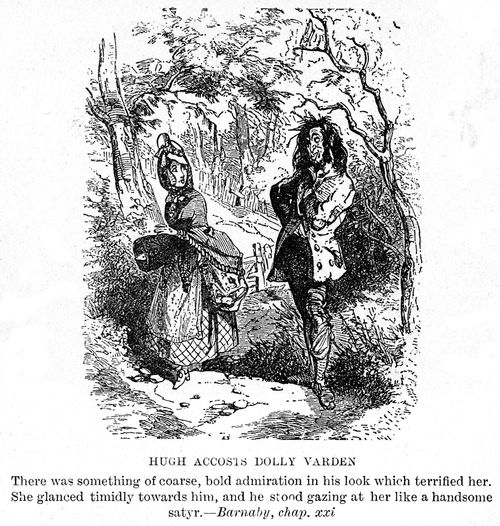 Hugh accosts Dolly Varden