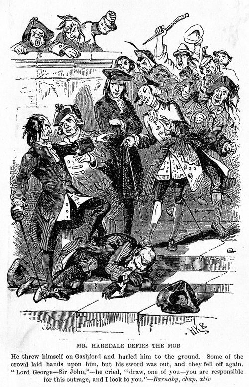 Mr. Haredale defies the mob