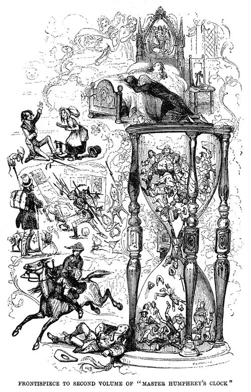 Frontispiece to the second volume of 'Master Humphrey's Clock'