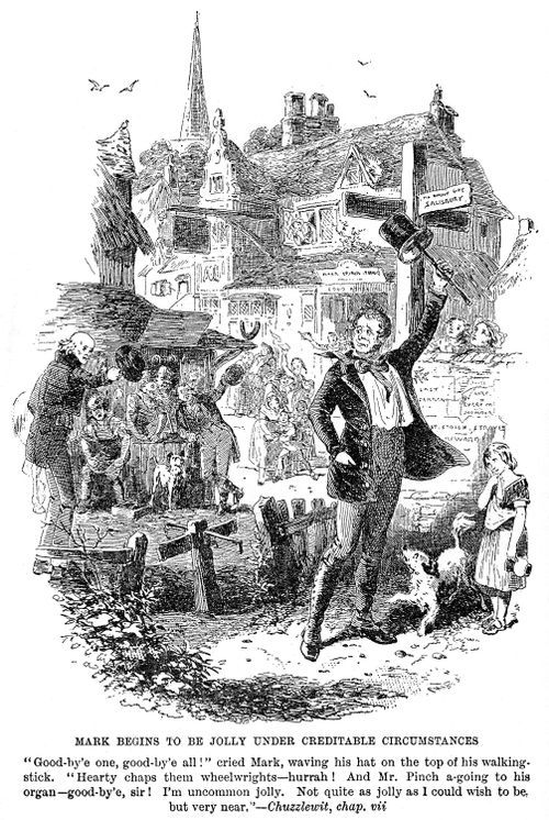 Mark begins to be jolly under creditable circumstances (Martin Chuzzlewit)