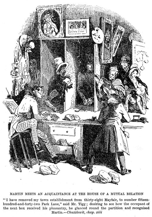 Martin meets an aquaintance at the house of a mutual relation