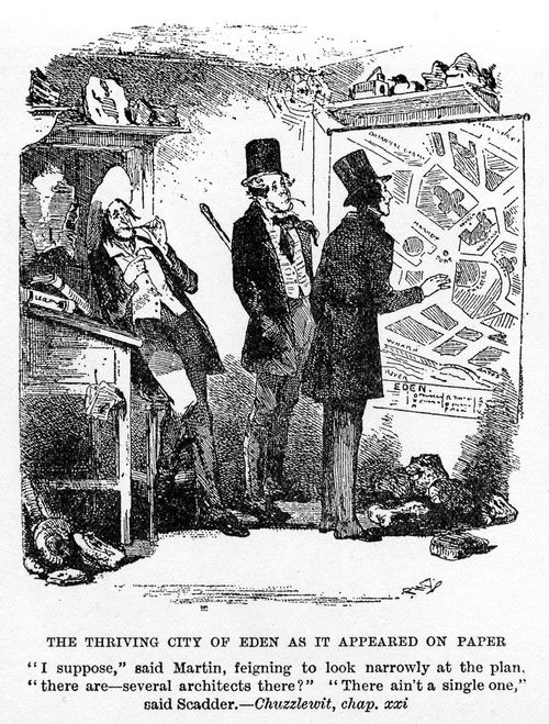 The thriving city of Eden as it appeared on paper