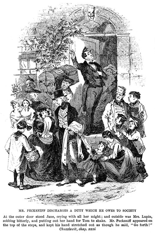 Mr. Pecksniff discharges a duty which he owes to society