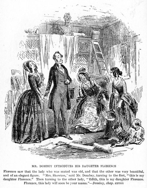 Mr. Dombey introduces his daughter Florence