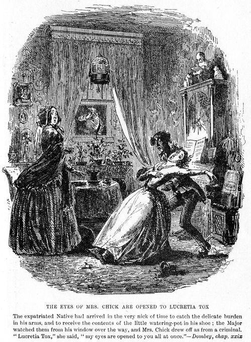 The eyes of Mrs. Chick are opened to Lucretia Tox
