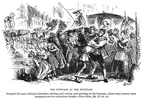The stoppage at the fountain
