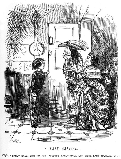 Guests arriving on the wrong day for a fancy ball