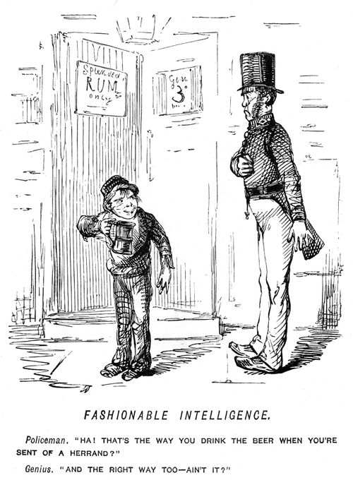 Boy found drinking by a policeman