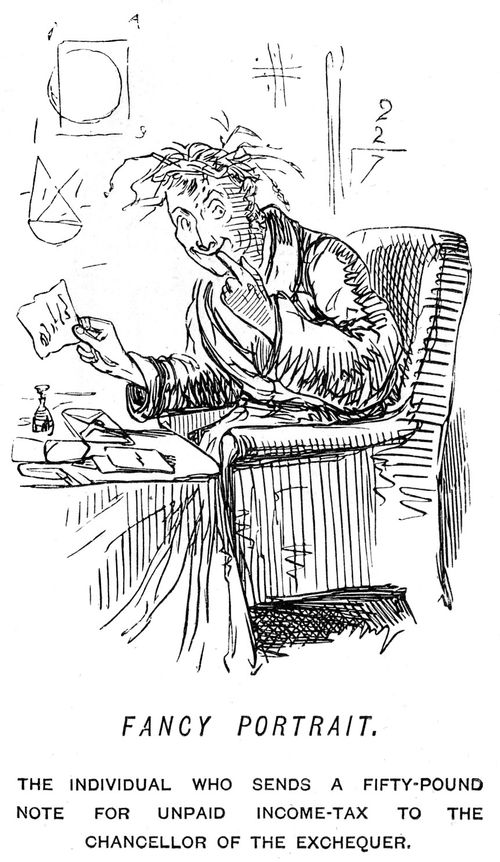 A man who sends a fifty-pound note for unpaid income tax
