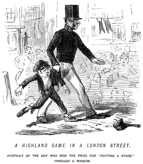 Boy caught by a policeman