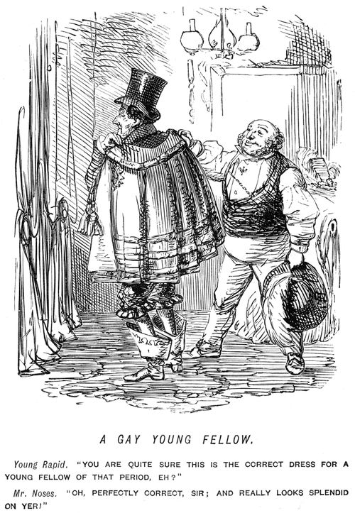Man dressing up