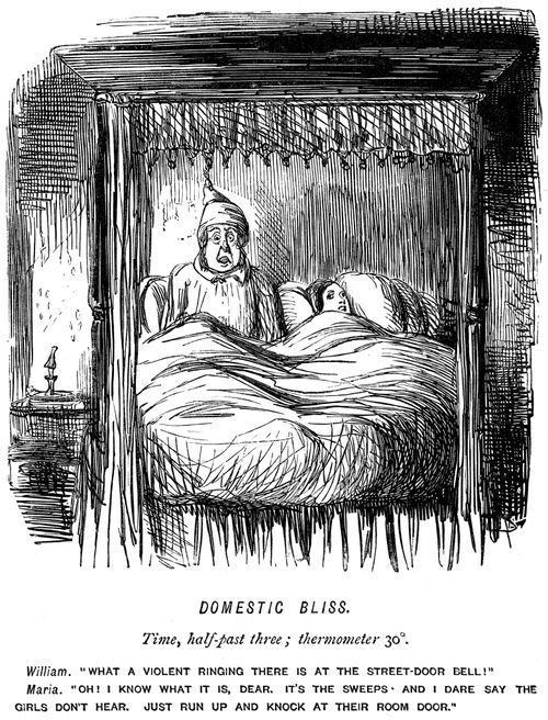 Man woken at night by the sweeps ringing the door bell