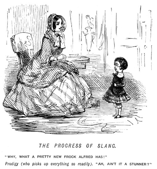 Boy using slang