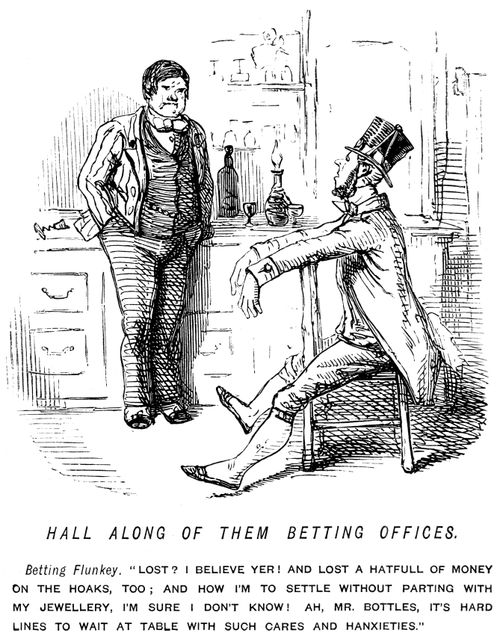 Betting flunkey anxious about money