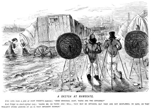 Women bathing at the seaside