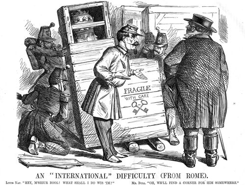 Napoleon asking John Bull what to do the Pope