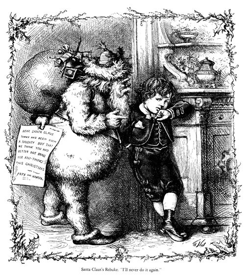 Santa Rebukes a Naughty Child