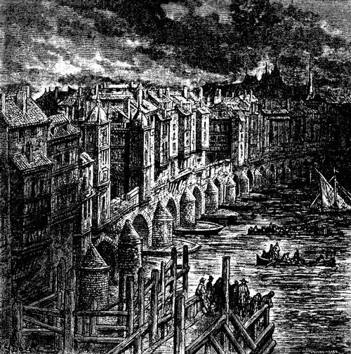 London Bridge before Clearance of Buildings