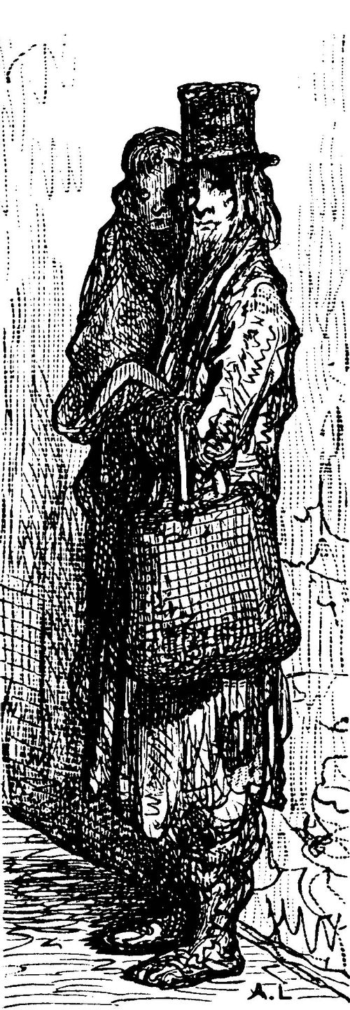 Destitute Man with Child