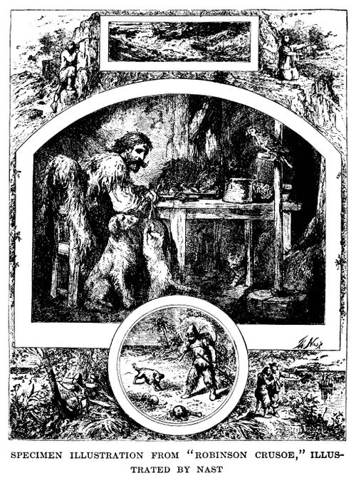 Illustration from 'Robinson Crusoe'