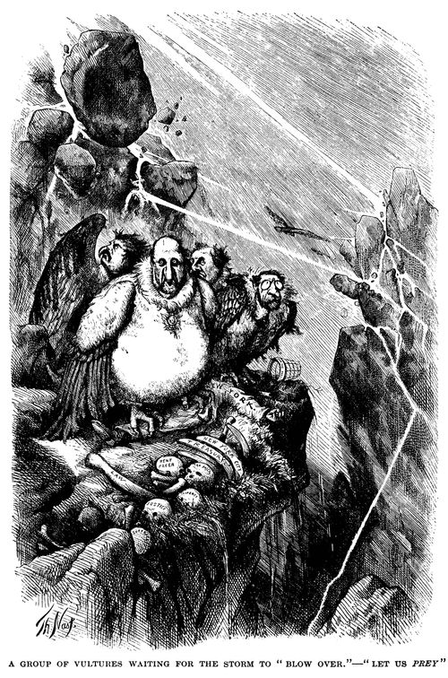 New York Corruption - The Tammany Ring as Vultures waiting for the Storm to Blow Over