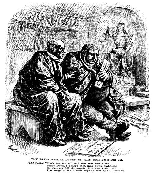 1872 Presidential Election - Chief Justice Chase Admonishes Judge David Davis upon his Presidential Ambition
