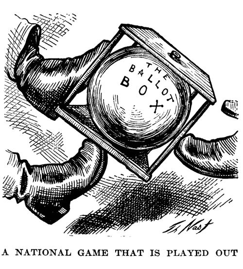 1876 Election: Ballot Box Kicked about in the 'National Game'