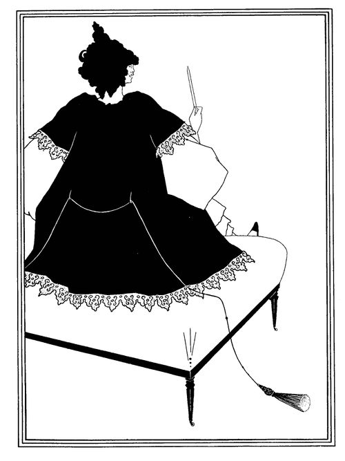 Salome on Settle (also called Maitresse d'Orchestre) - intended for book but suppressed