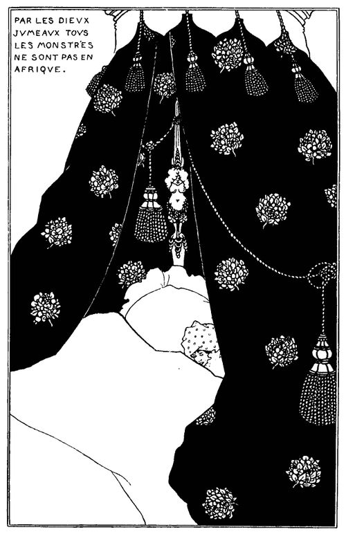 Self-Portrait of Beardsley in Bed